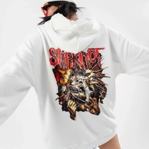 Slipknot Sırt Baskılı Beyaz Oversize Unisex