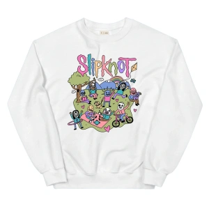 Slipknot Sweatshirt Beyaz