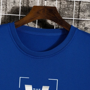 Slogan & Building Print Pullover Sweatshirt MAVİRENK