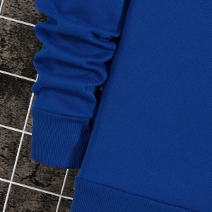 Slogan & Building Print Pullover Sweatshirt MAVİRENK