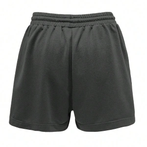 Slogan & Butterfly Print Tie Waist Şort