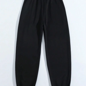 Slogan Grafikli Beli Büzgülü Eşofman Altı