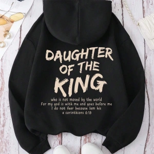 Slogan Grafikli Kanguru Cepli Büzgülü Kapüşonlu Üst Beyaz