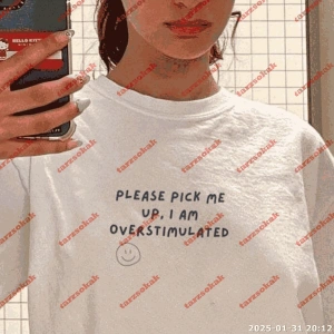 Slogan Unisex Yazılı Oversize Tshirt TWGWBR20