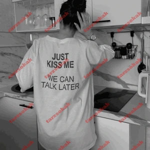 Slogan Unisex Yazılı Oversize Tshirt TWGWBR42