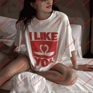 Slogan Unisex Yazılı Oversize Tshirt TWGWBR49