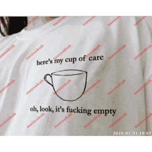 Slogan Unisex Yazılı Oversize Tshirt TWGWBR74