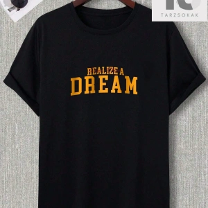 Sloganlı Erkek Heykel Baskılı T-shirt