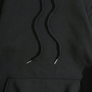 Sloganlı Grafik İpli Kapüşonlu Üst Gri