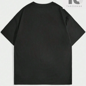 Sloganlı ve Melek Desenli Erkek Baskılı Yuvarlak Yaka T-Shirt