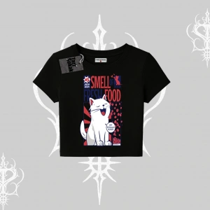 Smell of Fresh Food Kedi Baskılı Babby Tee Tshirt