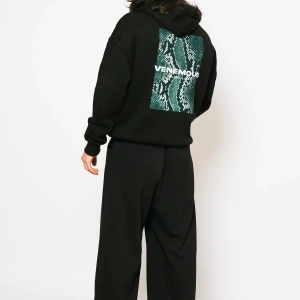 Snake Venomous Baskılı Oversize Unisex Premium Siyah