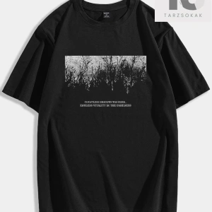 Sokak Hayatı Erkek Araba ve Mektup Grafik Damla Omuz Tişörtü