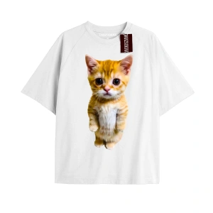 Sokak Trend Tasarım El Gato Tatlı Ve Piskopat Kediler Beyazelgato72