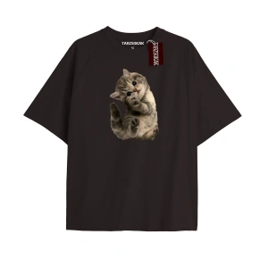 Sokak Trend Tasarım El Gato Tatlı Ve Piskopat Kediler Siyahelgato15