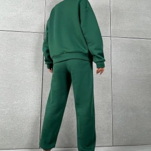 Solid Düşük Omuz Sweatshirt & Eşofman Altı