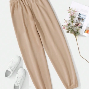 Solid Elastic Waist 4 Mevsim Eşofman