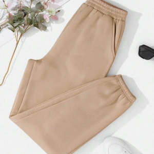 Solid Elastic Waist 4 Mevsim Eşofman