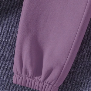 Solid Termal Astarlı Sweatshirt ve Bağcıklı Bel Eşofman Altı
