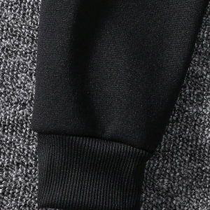 Solid Termal Astarlı Sweatshirt ve Bağcıklı Bel Eşofman Altı