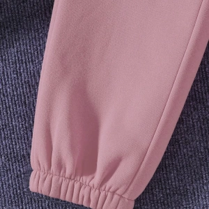 Solid Termal Astarlı Sweatshirt ve Bağcıklı Bel Eşofman Altı