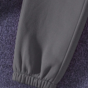 Solid Termal Astarlı Sweatshirt ve Bağcıklı Bel Eşofman Altı