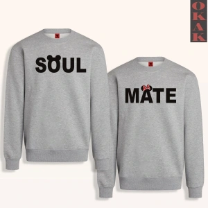 Soul Mate Ruh Eşi Tasarımlı Çift Sevgili Kombinleri Couple Clothing Yeni Sezon 2 Adet