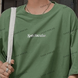 Spectacular Petrol Yeşili Oversize Salas Boyfriend Kadın