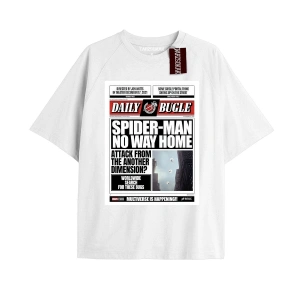 Spider-Man Gazete baskı Model No Way Home Tshirt