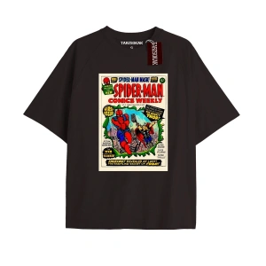 Spider-Man Gazete baskı Model No Way Home Tshirt