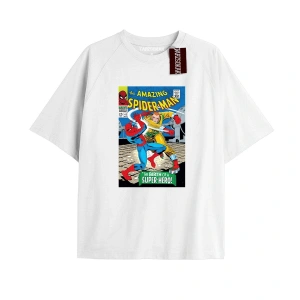 Spider-Man Gazete baskı Model No Way Home Tshirt