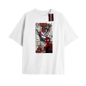 Spider-Man Gazete baskı Model No Way Home Tshirt