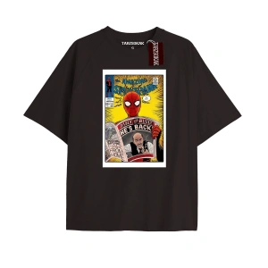 Spider-Man Gazete baskı Model No Way Home Tshirt