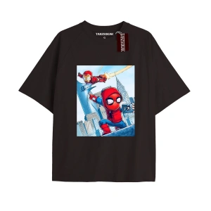Spider-Man Gazete baskı Model No Way Home Tshirt
