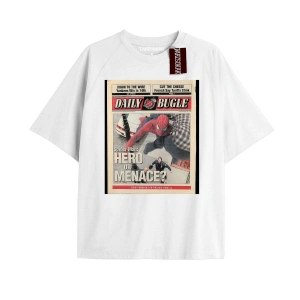 Spider-Man Gazete baskı Model No Way Home Tshirt