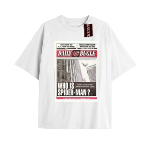 Spider-Man Gazete baskı Model No Way Home Tshirt