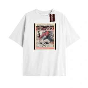 Spider-Man Gazete baskı Model No Way Home Tshirt