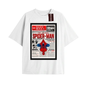 Spider-Man Gazete baskı Model No Way Home Tshirt