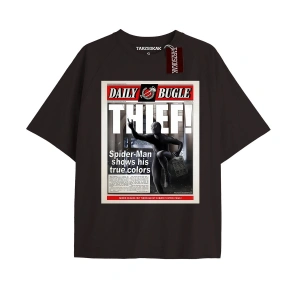 Spider-Man Gazete baskı Model No Way Home Tshirt