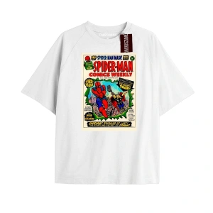 Spider-Man Gazete baskı Model No Way Home Tshirt