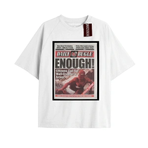 Spider-Man Gazete baskı Model No Way Home Tshirt