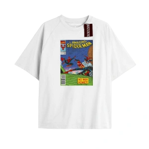 Spider-Man Gazete baskı Model No Way Home Tshirt