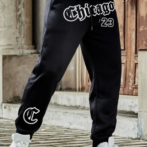 Sporsity Letter Graphic Drawstring Eşofman Altı