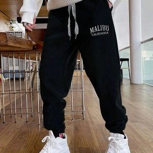 Sporsity Letter Graphic Drawstring Waist Eşofman Altı