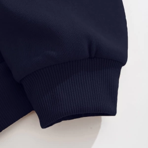 Star Kadın Bağcıklı Düz Renk Patchwork Uzun Kollu Ön Fermuarlı Cep Kapüşonlu Sweatshirt, Model 5182