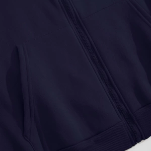 Star Kadın Bağcıklı Düz Renk Patchwork Uzun Kollu Ön Fermuarlı Cep Kapüşonlu Sweatshirt, Model 5182