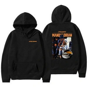 Star Wars Mandalorian Unisex Kapşonlu Mod46 12756 Siyah