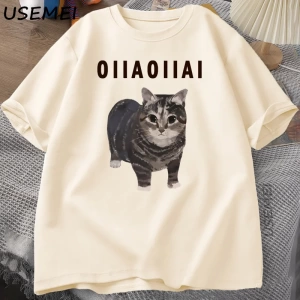 Starvalley vadisi uyku kedi Sploot grafik T shirt erkekler rahat komik kısa kollu tişört Unis 2907
