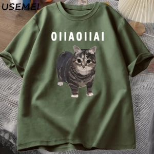 Starvalley vadisi uyku kedi Sploot grafik T shirt erkekler rahat komik kısa kollu tişört Unis 2907