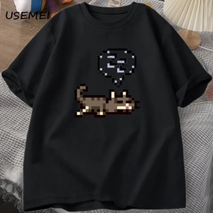 Starvalley vadisi uyku kedi Sploot grafik T shirt erkekler rahat komik kısa kollu tişört Unis 2907